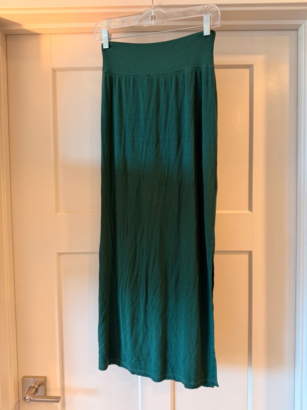 Enza Costa Emerald Green Midi Skirt